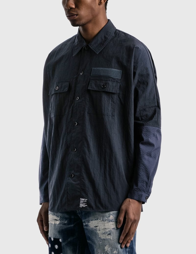 FDMTL - Side Zip Oversized Shirt | HBX - ハイプビースト(Hypebeast ...