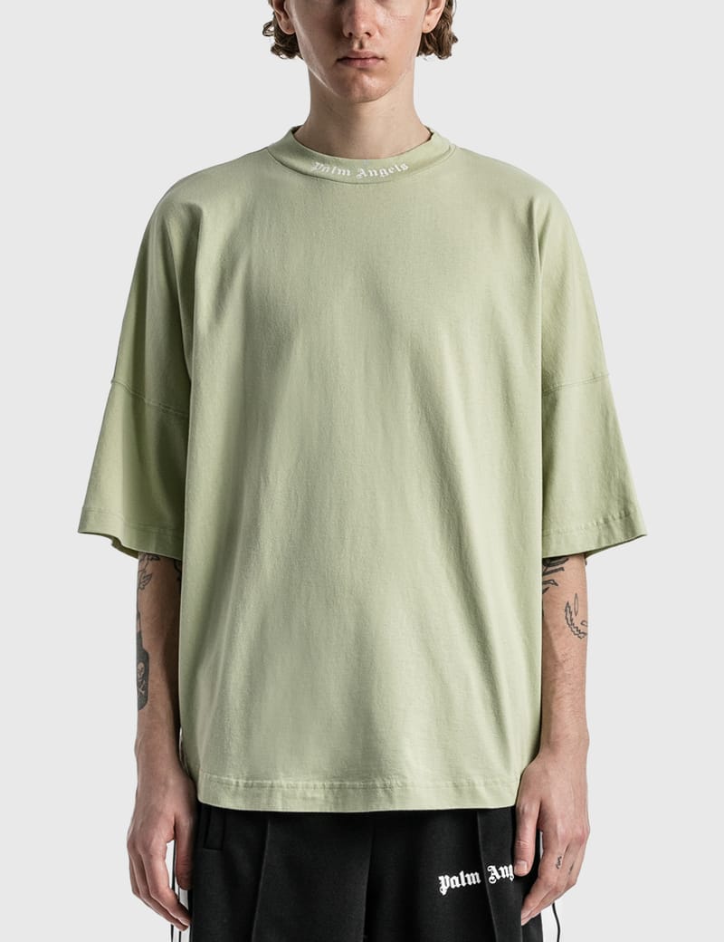 Tシャツ・カットソー PALM ANGELS CLASSIC LOGO COTTON T-SHIRT Palm Angels - Classic Logo Oversized T-shirt | HBX