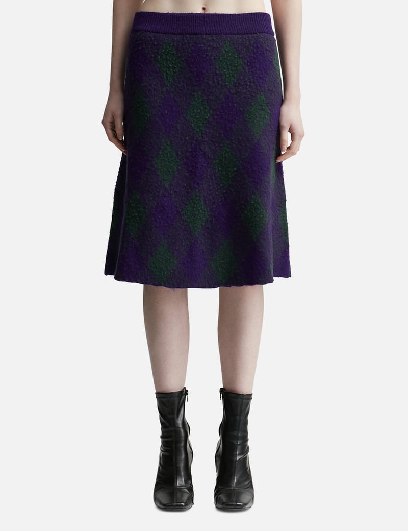 BURBERRY｜SKIRTS (Argyle wool skirt (8076948)) Burberry - Argyle Wool Skirt | HBX - Globally Curated
