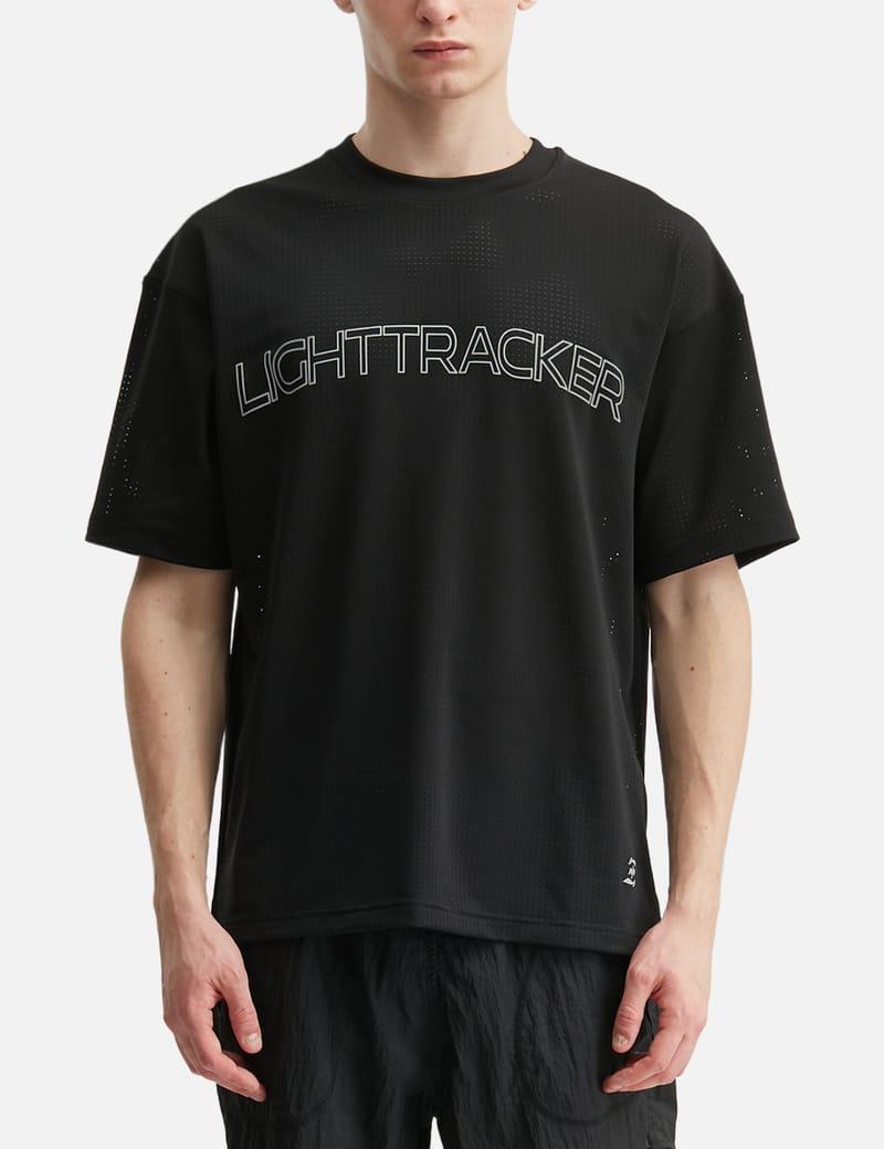 NīNEpointNīNE x Li-Ning Moon Tee - Reflective perforated tee in