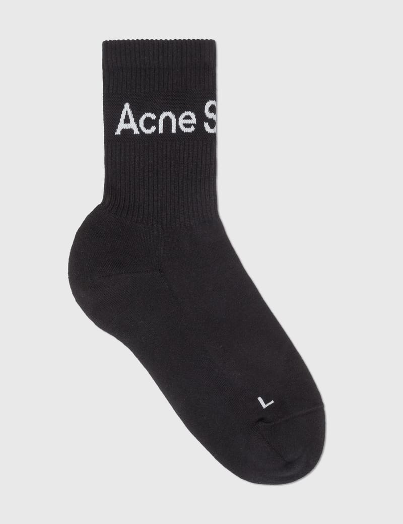Acne Studios - Ribbed Logo Socks | HBX