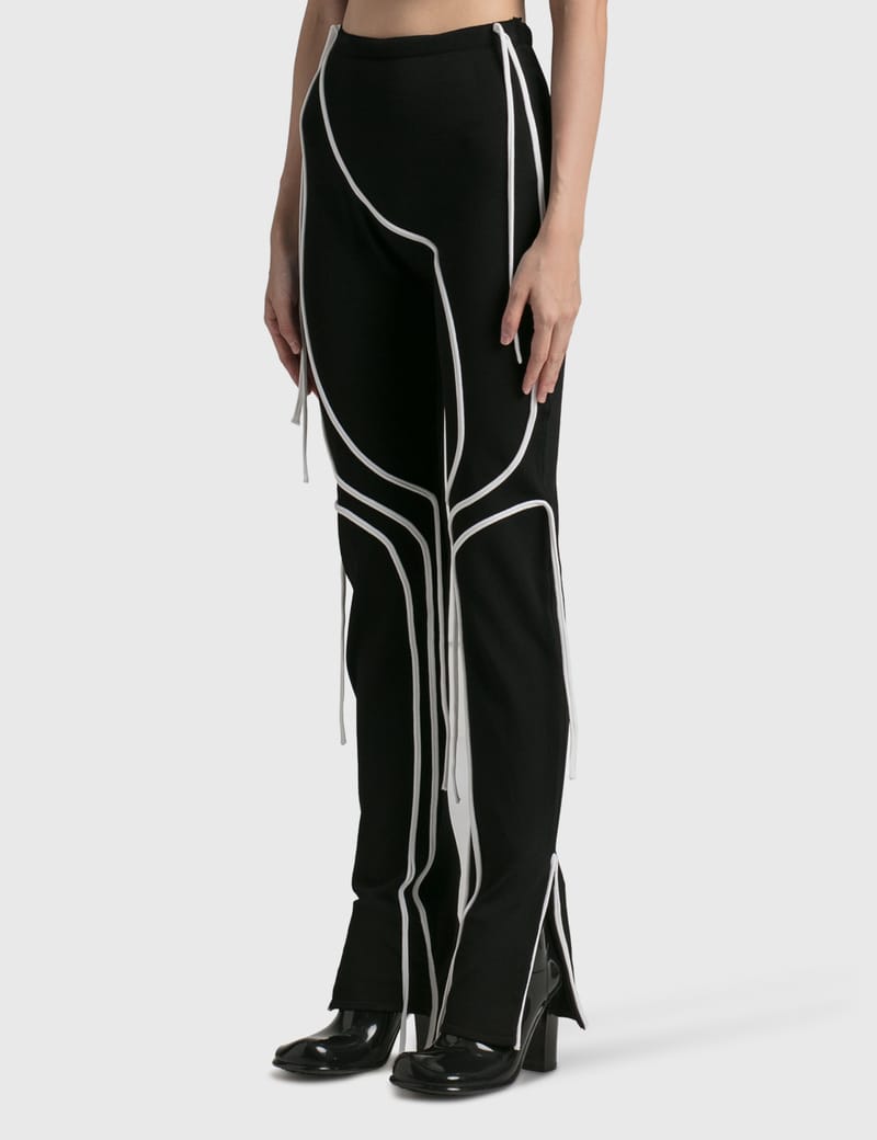 【関税込み】Ottolinger ブラック Strappy レギンス Ottolinger - KNIT STRAPPY LEGGINGS | HBX - Globally Curated