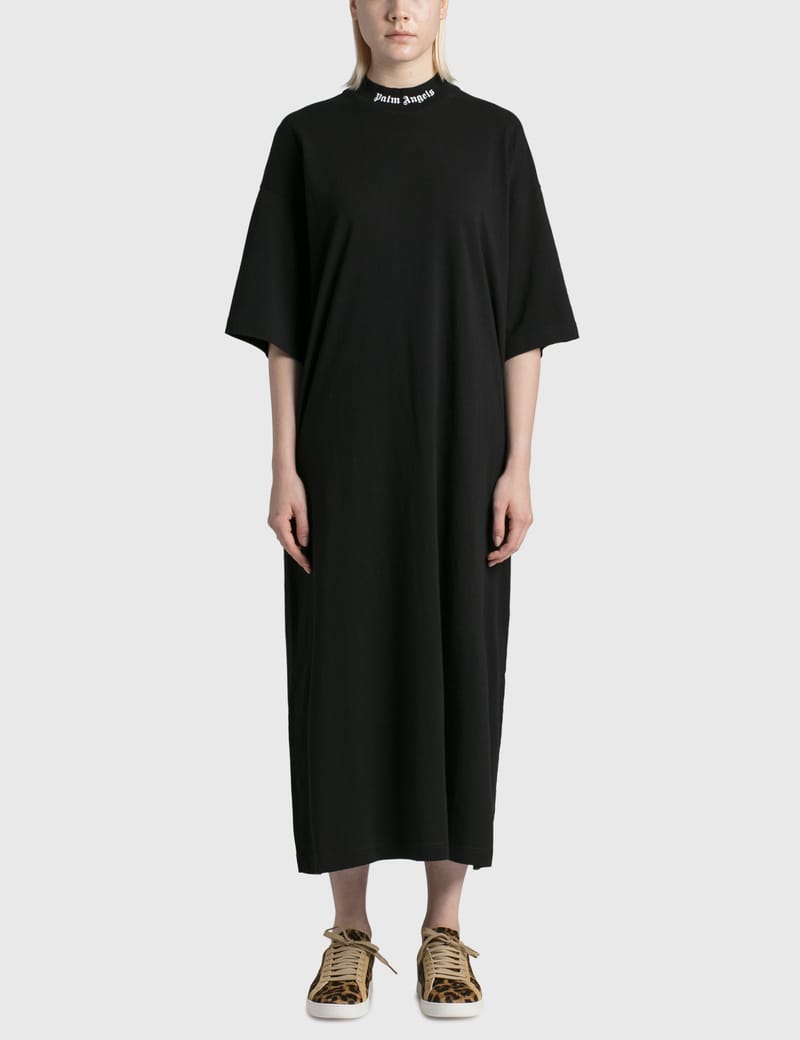 PALM ANGELS ストラッフミティトレス PWDB100S21FAB001 4040 Palm Angels - Logo T-shirt Dress | HBX - Globally Curated