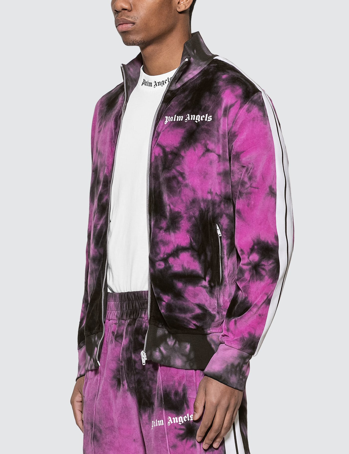 Palm Angels - Tie Dye Chenille Track Jacket | HBX - Globally Curated  Fashion and Lifestyle by Hypebeast