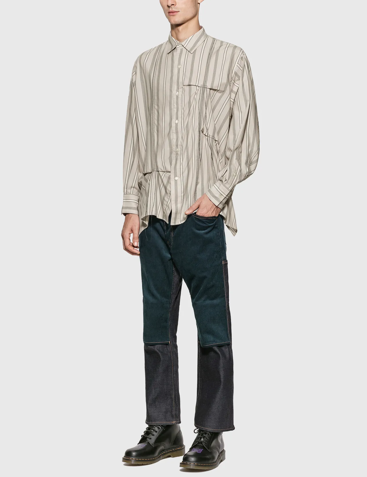 JieDa - Hand Stitch Stripe Shirt | HBX - Globally Curated Fashion