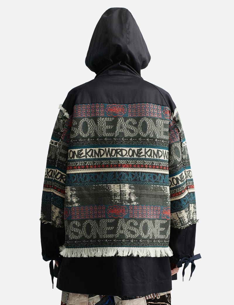 Sacai - ERIC HAZE JACQUARD HOODED BLOUSON | HBX - Globally Curated