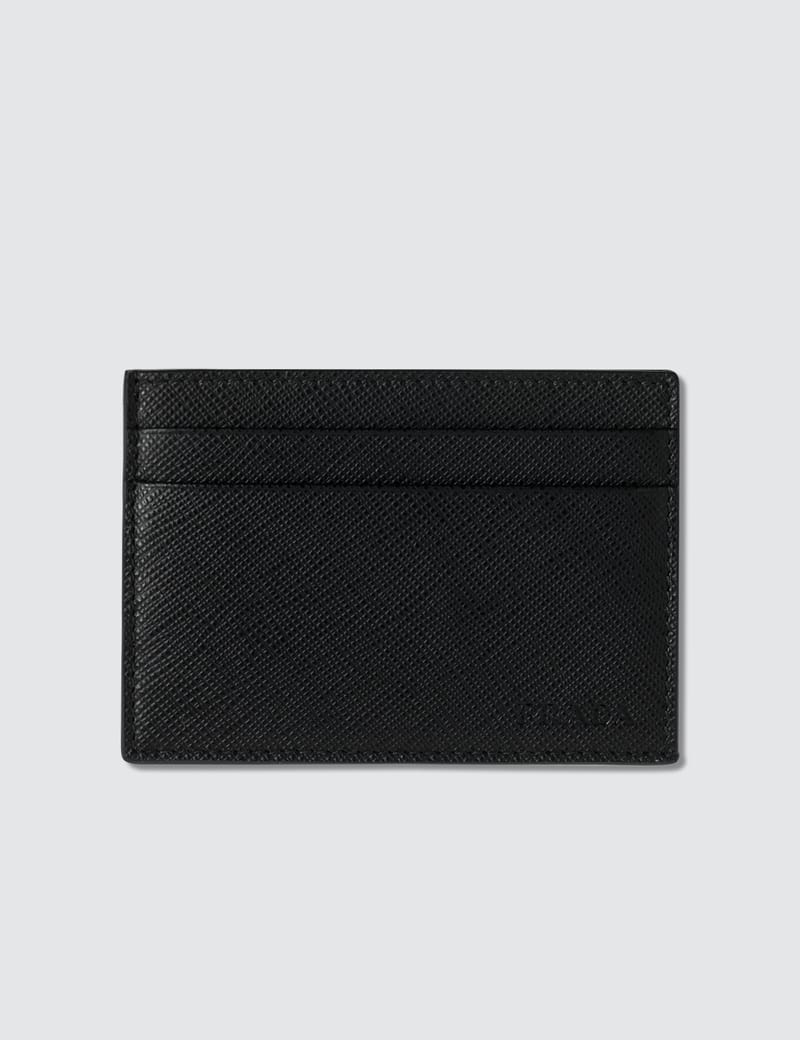 Prada card holder with money clip best sale