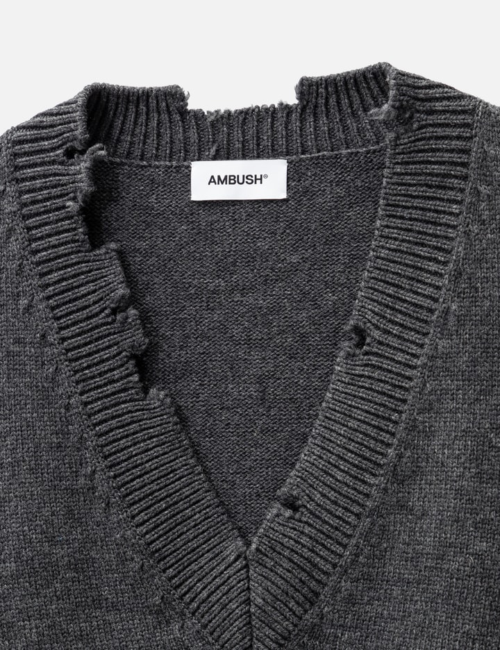 AMBUSH® VNeck Patch Knit Sweater HBX Globally Curated Fashion