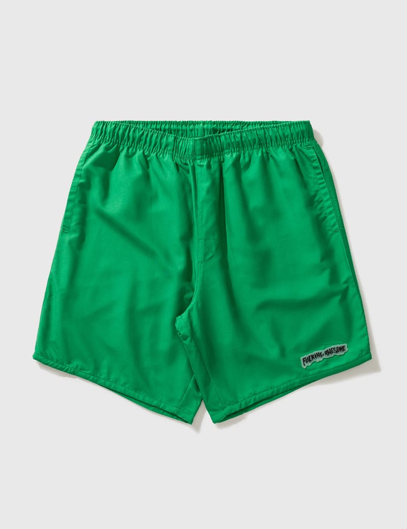 ★MAINBOOTH★Billy's Oversized Stripe Shorts(GREEN)★正規品 Stockholm Surfboard Club - Billy Shorts in Green - U5000188