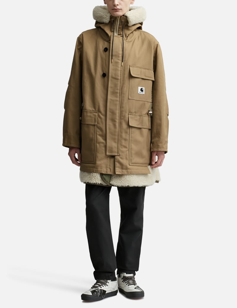 Sacai - Sacai X Carhartt WIP メンズ キャンバス パーカー シベリアン ...