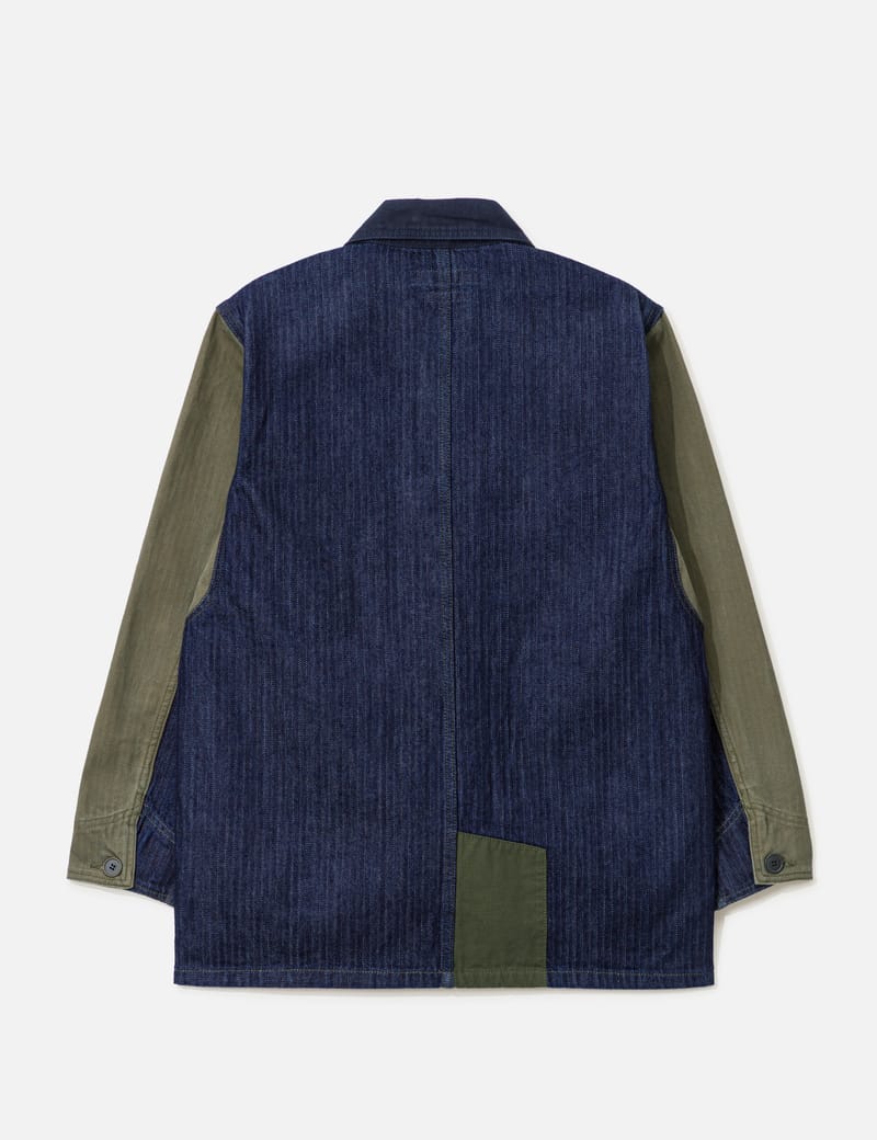 FDMTL Coverall Jacket Rinse - Japanese khaki workwear with