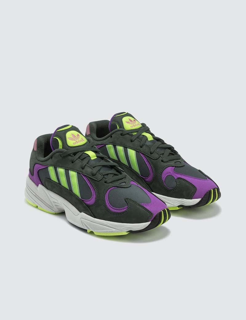 Adidas originals yung 1 outlet nubuck and mesh sneakers