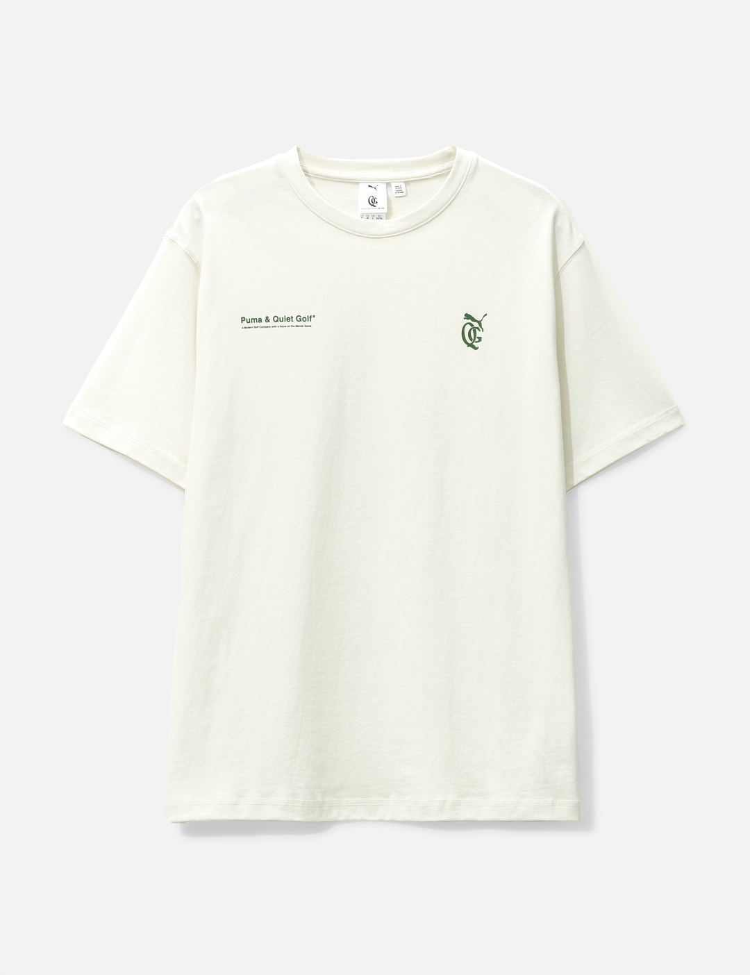 QUIET GOLF - PUMA X QGC MODERN GRAPHIC T-SHIRT WARM WHITE | HBX ...