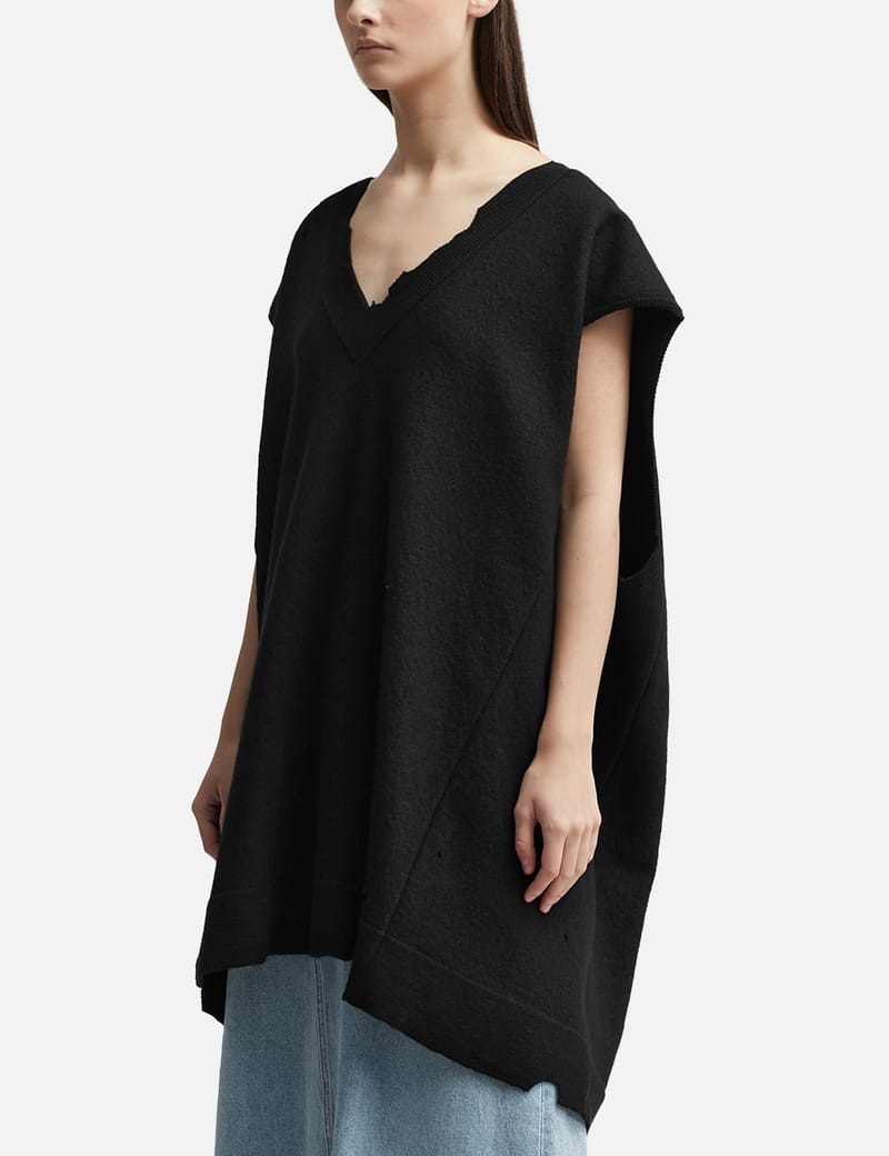 MM6 Maison Margiela - V-Neck Sleeveless Dress | HBX