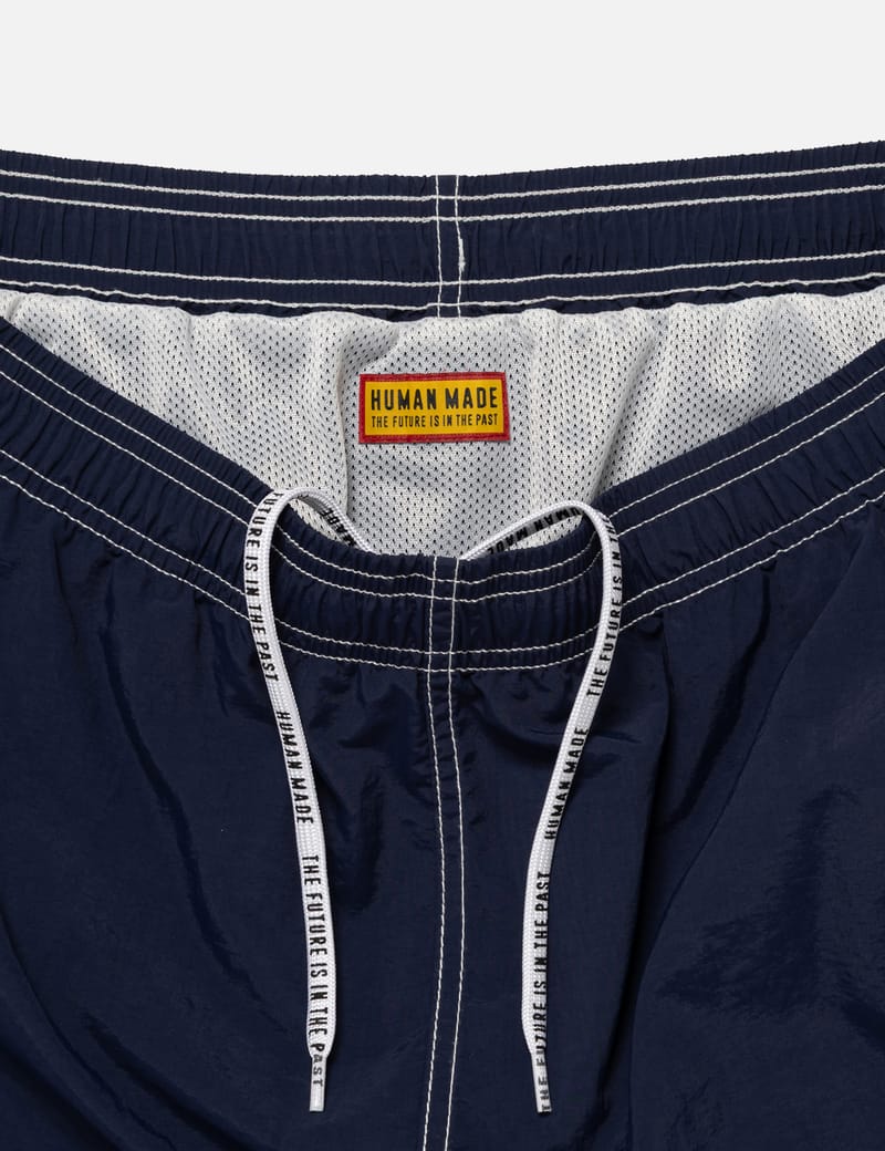 Human Made Swim Shorts - Quick-dry navy swim shorts with heart