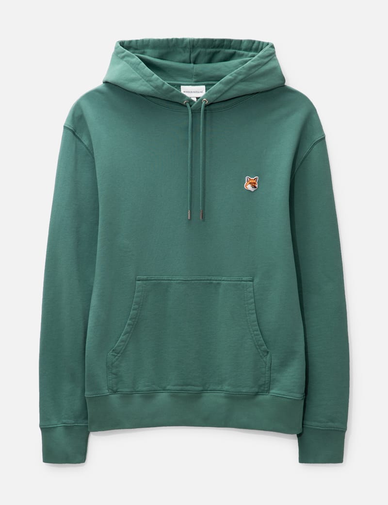 Maison Kitsuné - Bold Fox Head Patch Comfort Zipped Hoodie | HBX