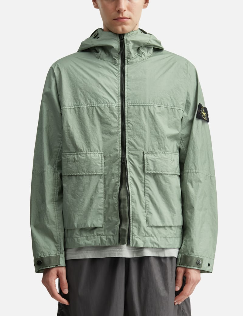 Stone Island Membrana 3L TC Hooded Jacket - Lightweight, water