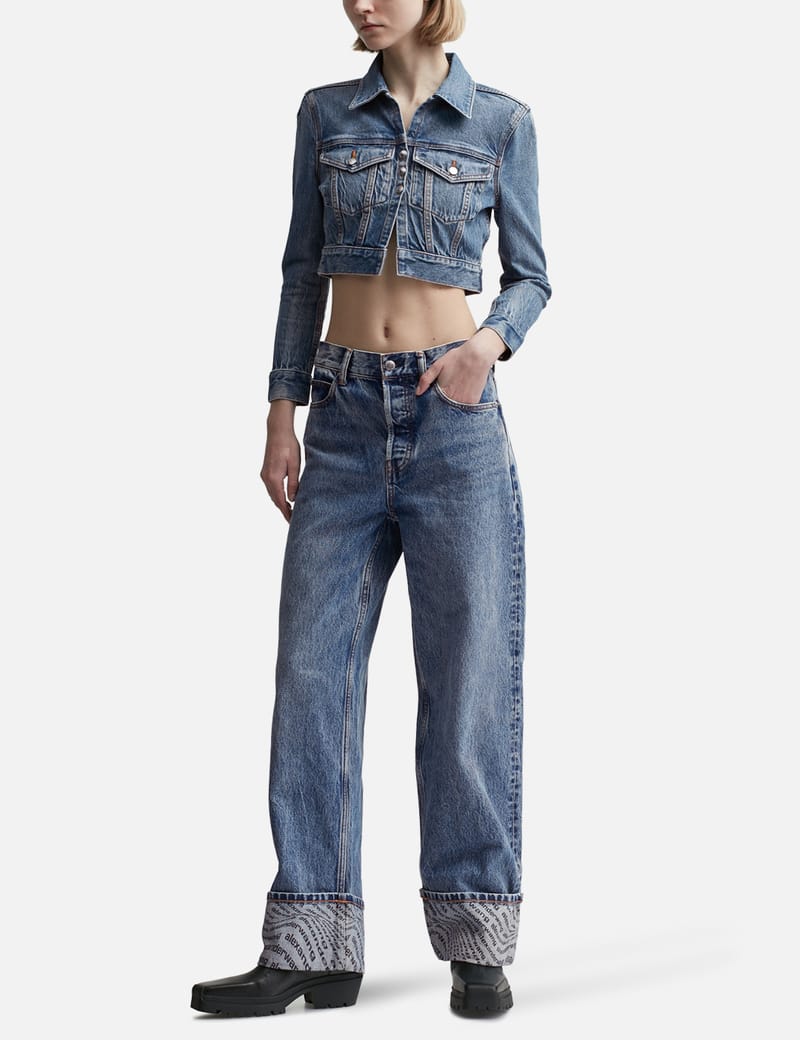 T By Alexander Wang - デニム シュランク トラッカー カーディ | HBX