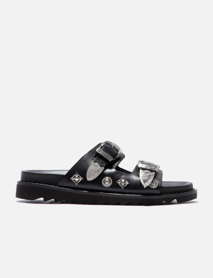 Toga Pulla - Stud Leather Sandals | HBX - Globally Curated Fashion and ...
