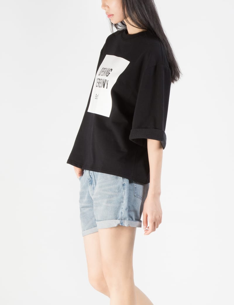 Opening Ceremony - Black Opening Ceremony Logo Cut Off Sweat