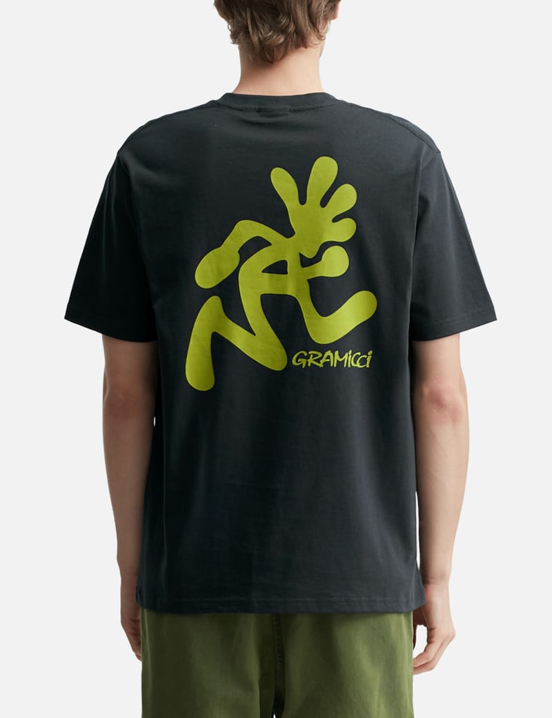 Gramicci Running Man T-Shirt - コットン製レギュラーフィット、前後