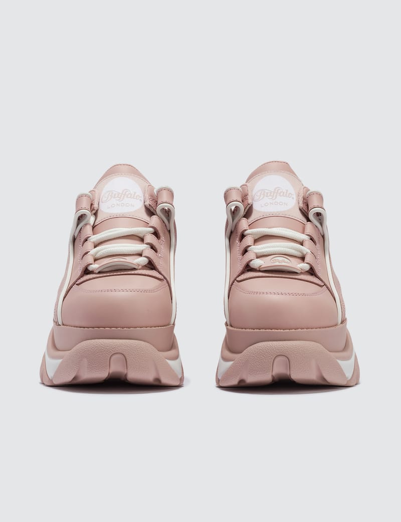 Buffalo London - Buffalo Classic Baby Pink Low-Top Platform