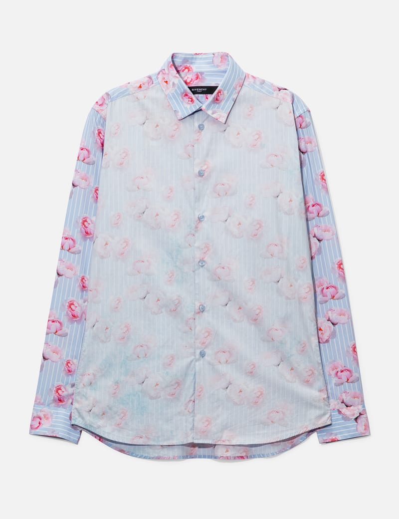 Givenchy - GIVENCHY FLORAL STRIPE SHIRT | HBX - Globally Curated