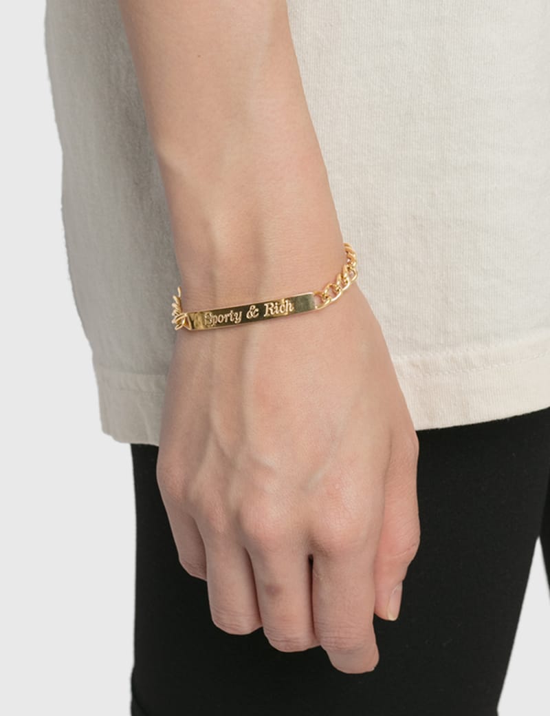 【YOUCHE PRET A PORTER】 25SS/SR WIRE CHAIN BRACELET 001 Sporty & Rich - Classic Logo Curb Chain Bracelet | HBX