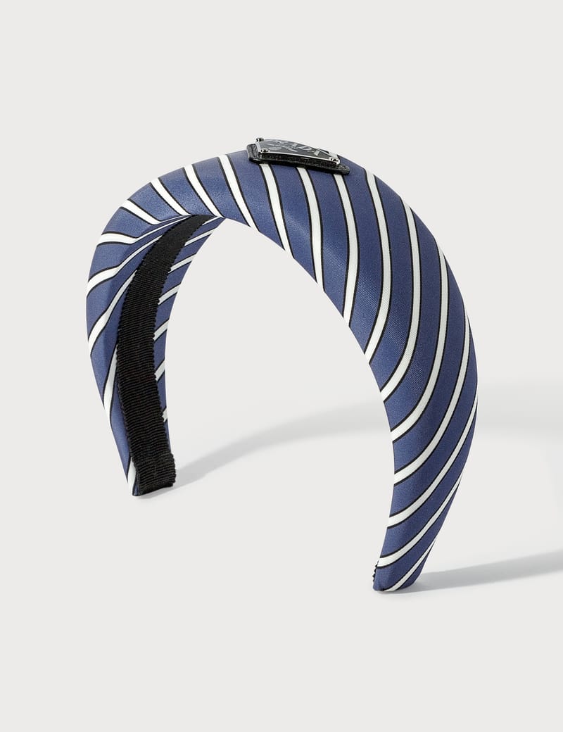 Prada - Stripe Nylon Headband | HBX - ハイプビースト(Hypebeast)が ...