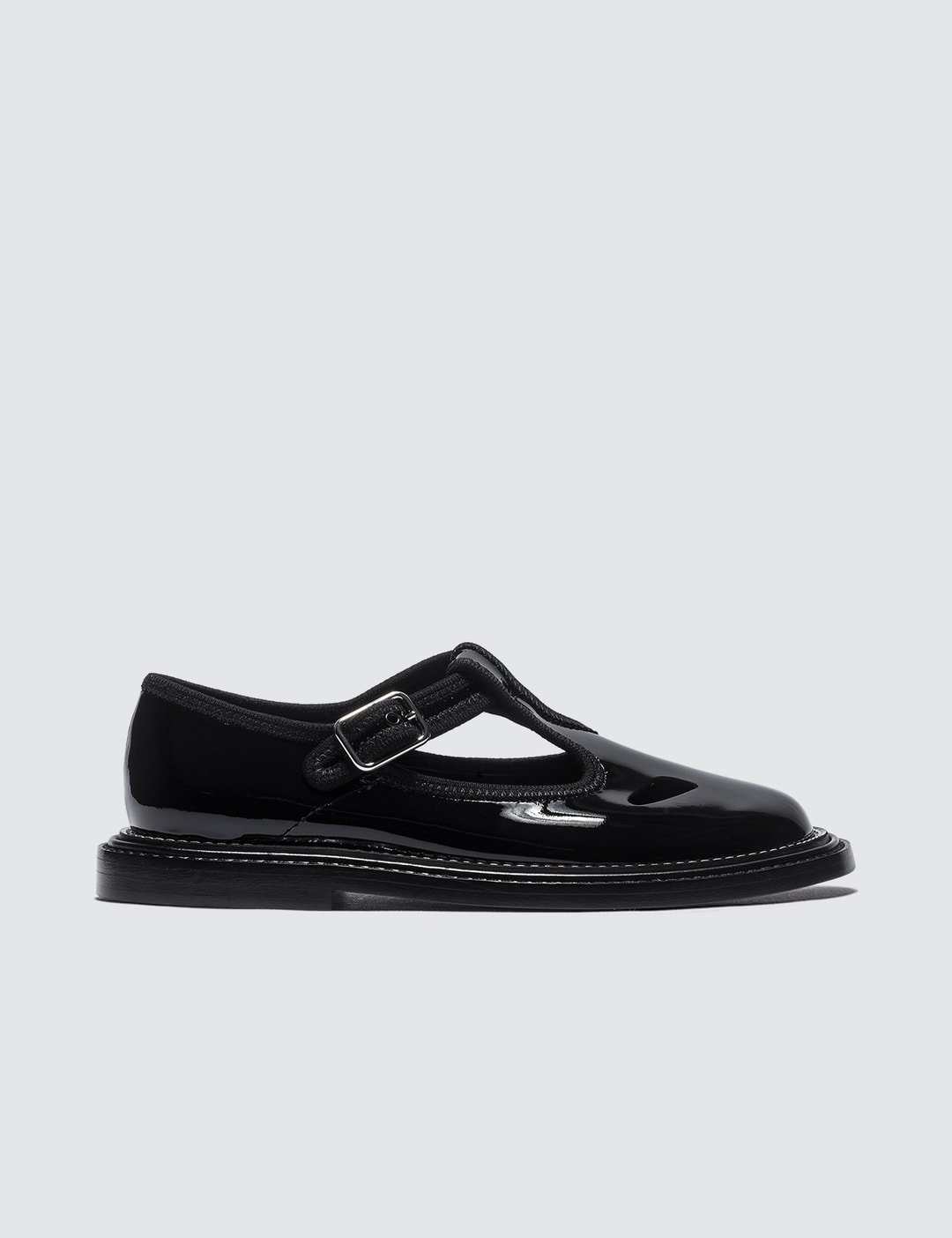 Burberry - Patent Leather T-bar Shoes | HBX - Globally Curated Fashion ...