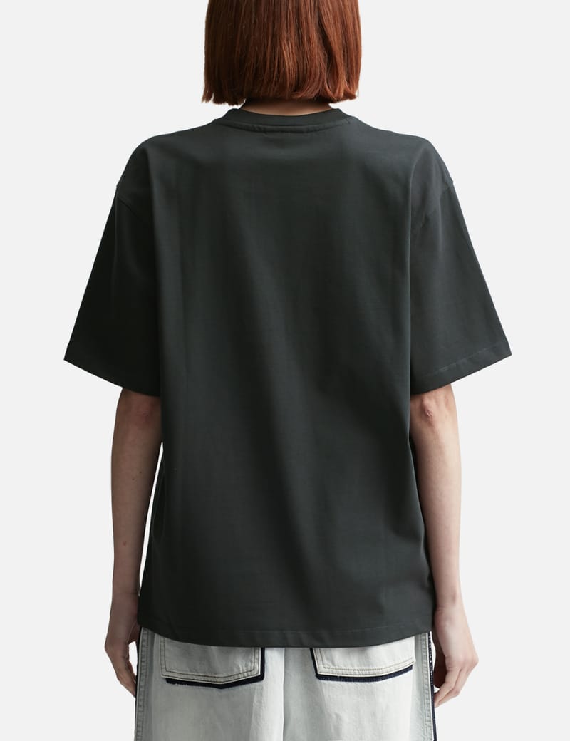 Ganni - Heavy Cotton Drop Shoulder Heart T-shirt | HBX