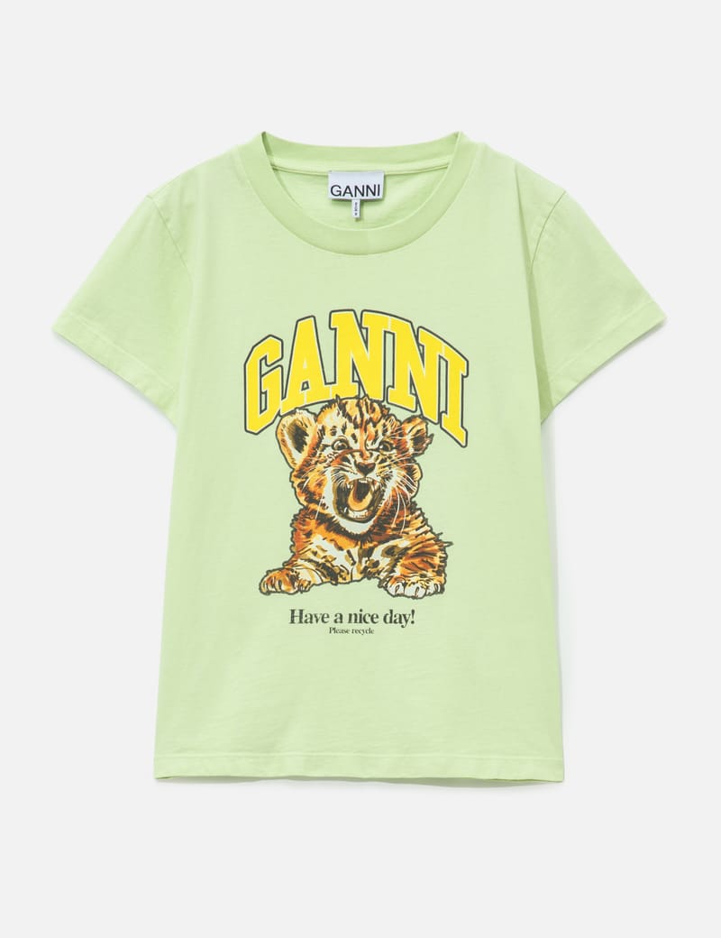 Ganni - Basic Jersey Tiger Relaxed T-Shirt | HBX