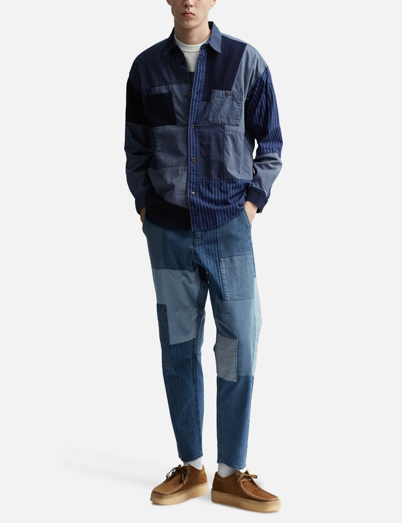 [UL:KIN] Overfit Patchwork Shirts /追跡付 After Dark Panelled Sweatshirt - ARK/8 | ARK/8