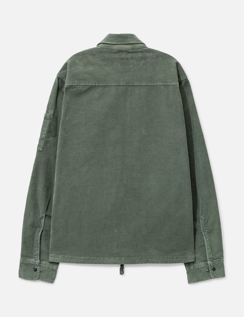 C.P. Company - Corduroy Lens Zipped Overshirt | HBX