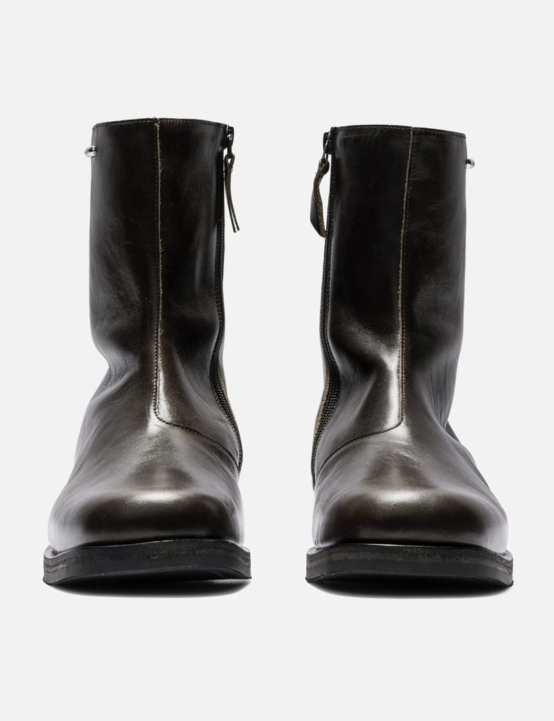Our Legacy Camion Boot - Italian leather with a sleek sheen and