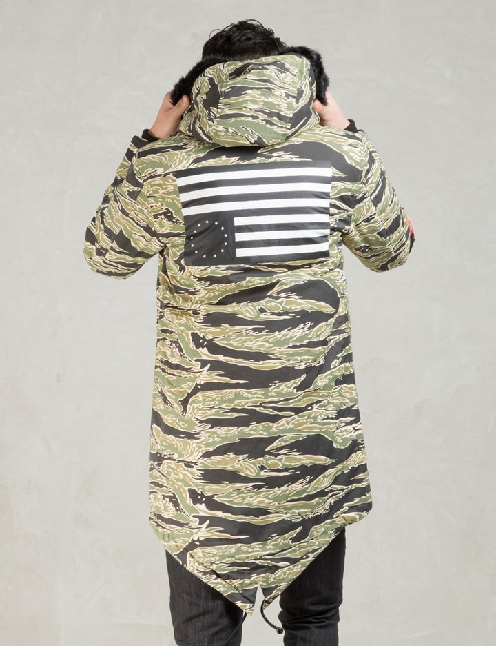 Black Scale Camo Torpedo Fishtail Jacket HBX Globally Curated
