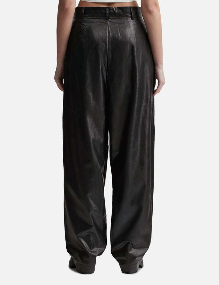 Lesugiatelier FAUX LEATHER RIVET PANTS HBX Globally Curated