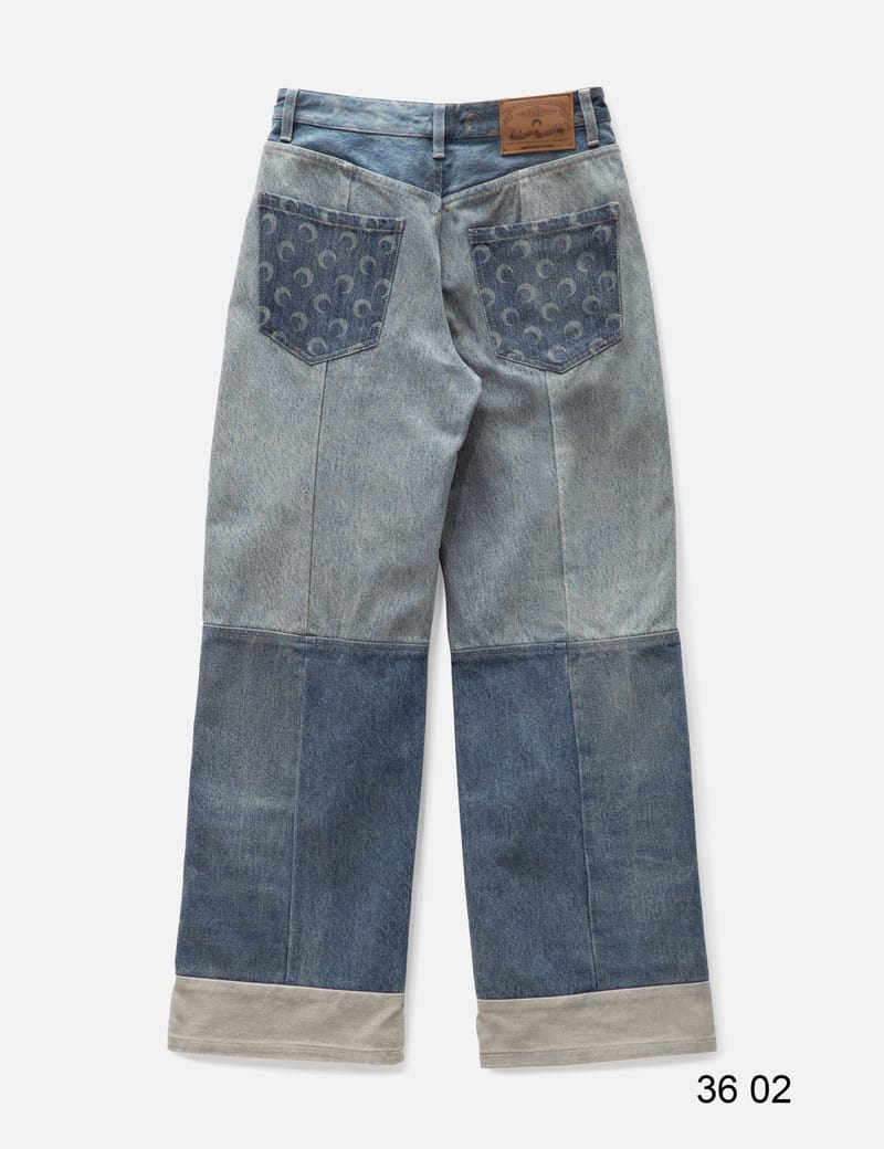デニム・ジーパン MARINE SERRE SS23 JEANS IN DENIM (P009SS23WU_DENCO000406) MARINE SERRE SS23 JEANS IN DENIM (P009SS23WU_DENCO000406