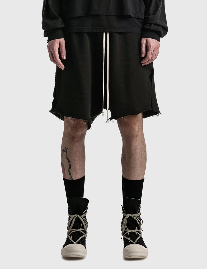 Rick Owens Drkshdw - Jersey Trucker Cut Off Shorts | HBX