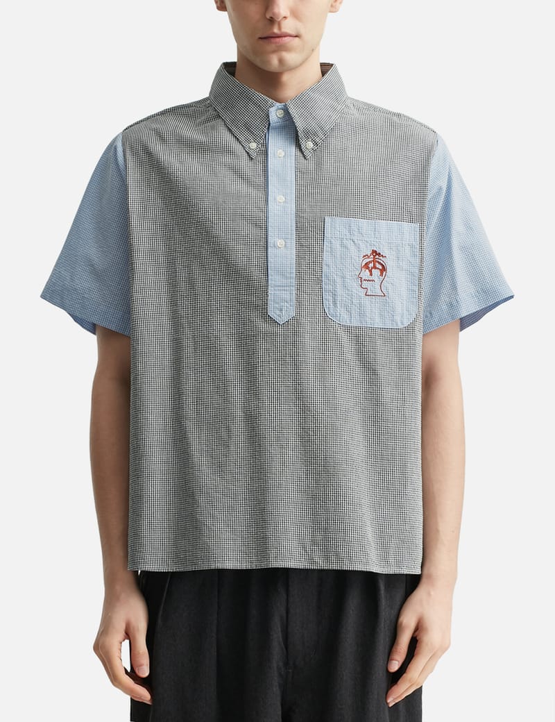 Brain Dead - シュニールチェック ハーフジップシャツ | HBX