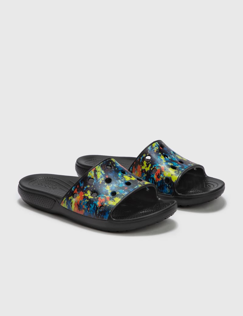 Crocs tie discount dye mania slide