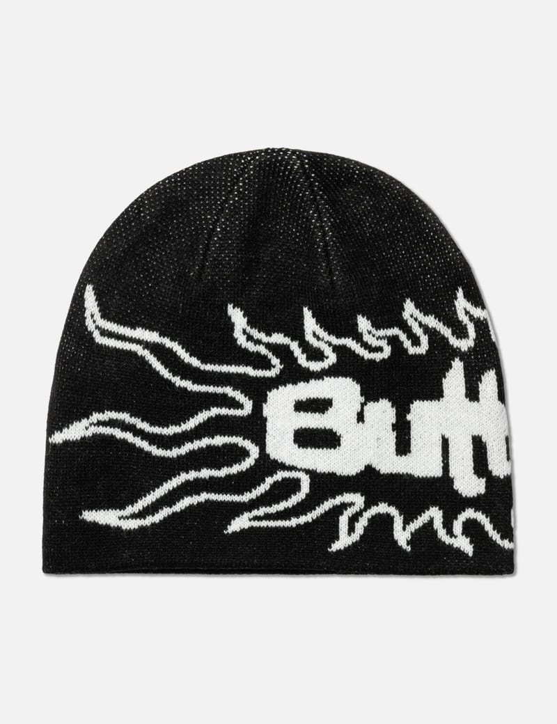 Butter Goods Fade Beanie - Cozy waffle-knit beanie with spray