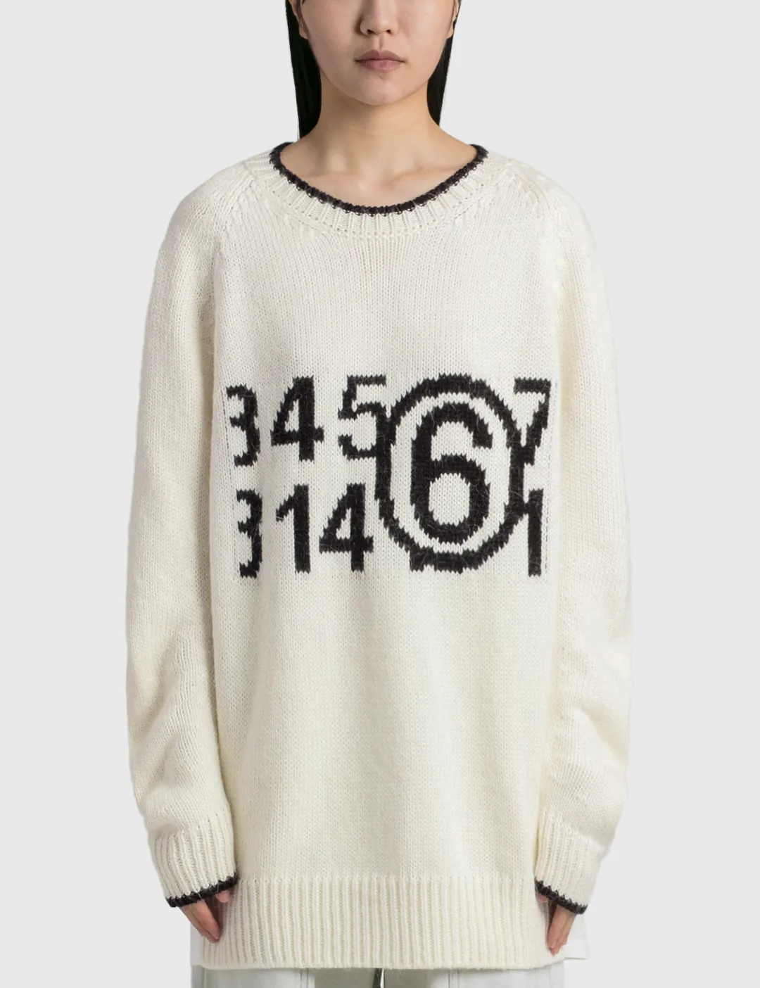 MM6 Maison Margiela - Zoom Logo Jumper | HBX - Globally Curated Fashion and  Lifestyle by Hypebeast