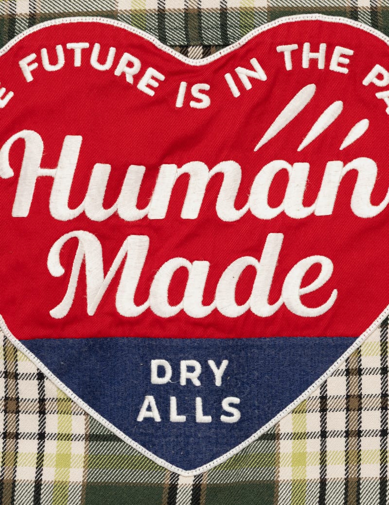 Human Made Check Shirt - ハートボタンとパッチが目を惹く