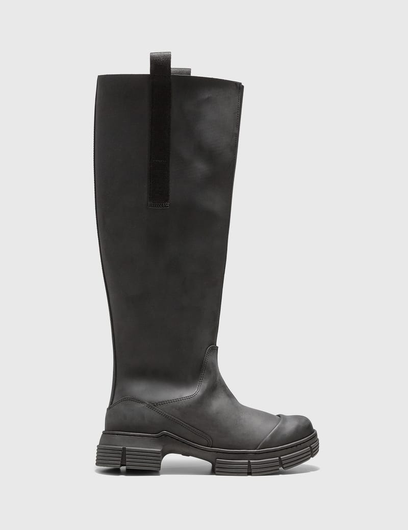 【GANNI】Recycled Rubber Country Boot GANNI recycled-rubber Country Boots | Green | FARFETCH