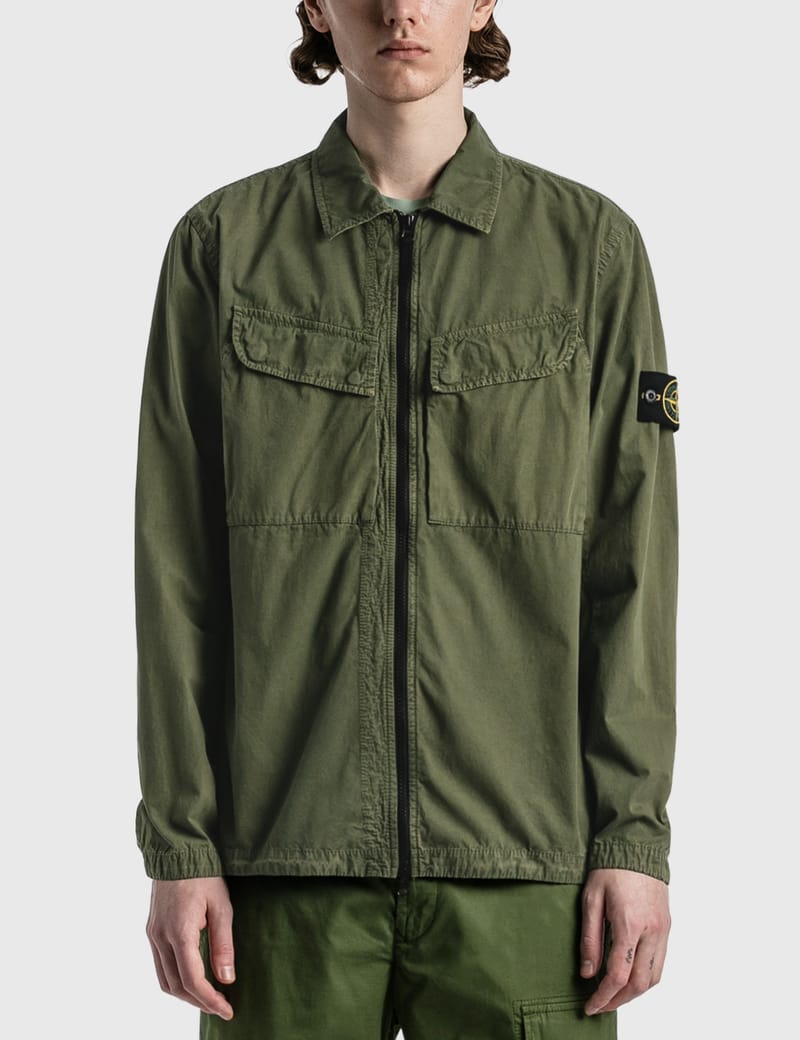 Stone Island - Brushed Cotton Old Effect Shirt | HBX - Globally