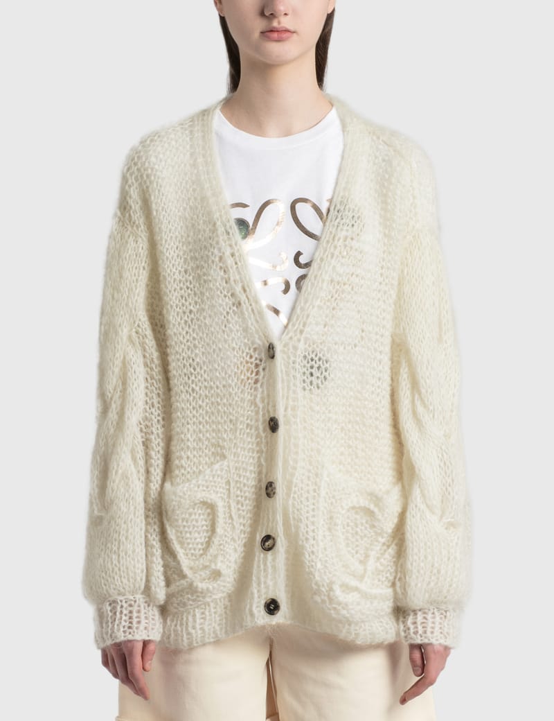 Loewe anagram discount mohair cardigan