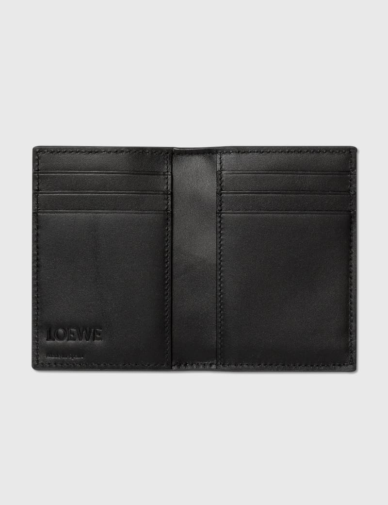 【LOEWE】パズルステッチ バイフォールド カードホルダー　【ブラック】 ロエベ - パズルステッチ バイフォールド カードホルダー | HBX