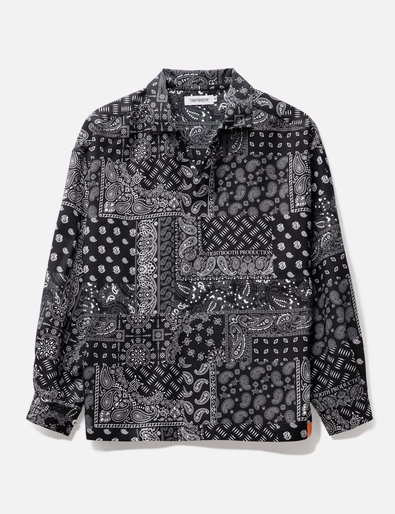 Paisley Long Sleeve Open Shirt