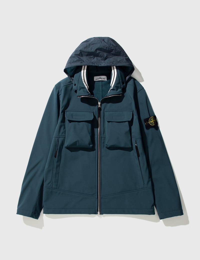 Stone Island - Soft-Shell Light Jacket | HBX - Globally
